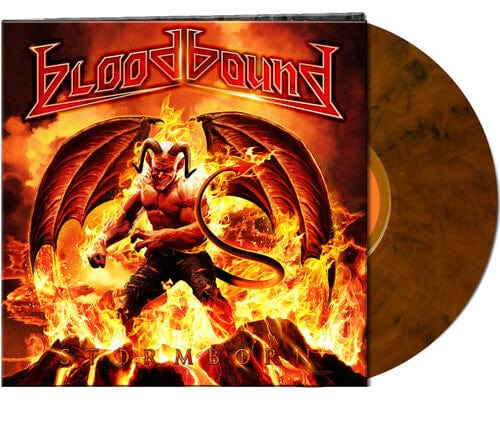 Bloodbound - Stormborn, Orange/ Black Marbled