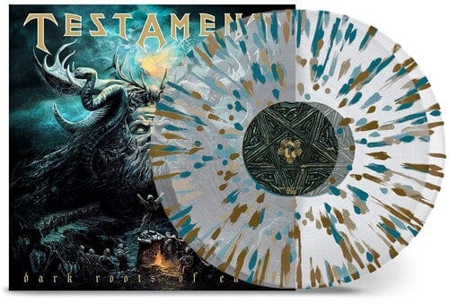 Testament - Dark Roots of Earth - Clear Gold Green Splatter (Colored Vinyl, Clear Vinyl, Gold, Green, Gatefold LP Jacket)